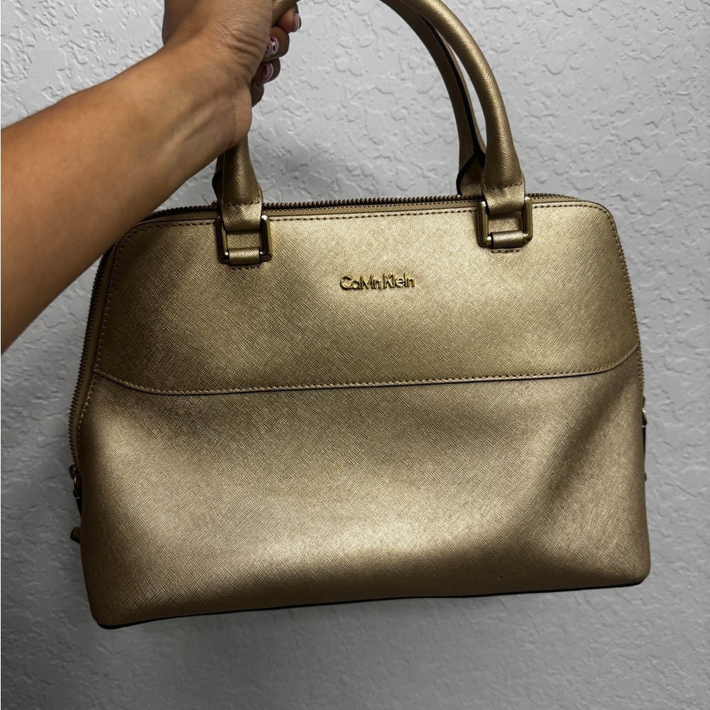 Calvin Klein Metallic Gold purse